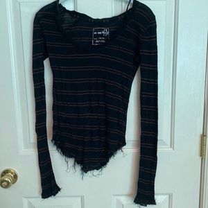 Free people frayed long sleeve!